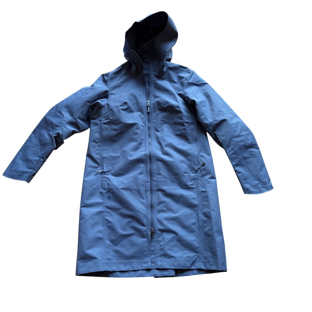 Houdini W's One Parka XS Blue Waterproof Shell Jacket Gorpcore Sustainable F191